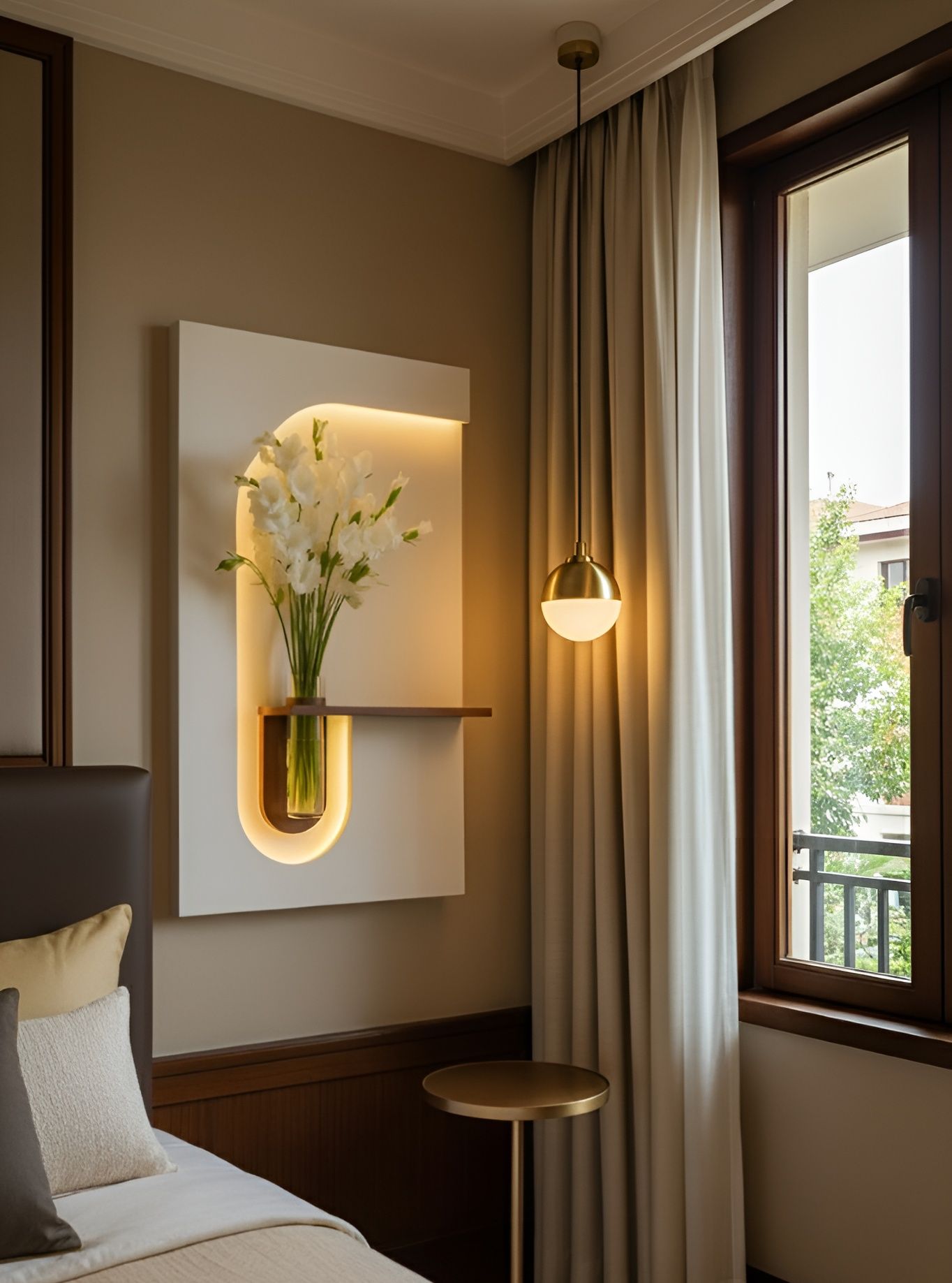 AuraHaven - Illuminated Floral Wall Art