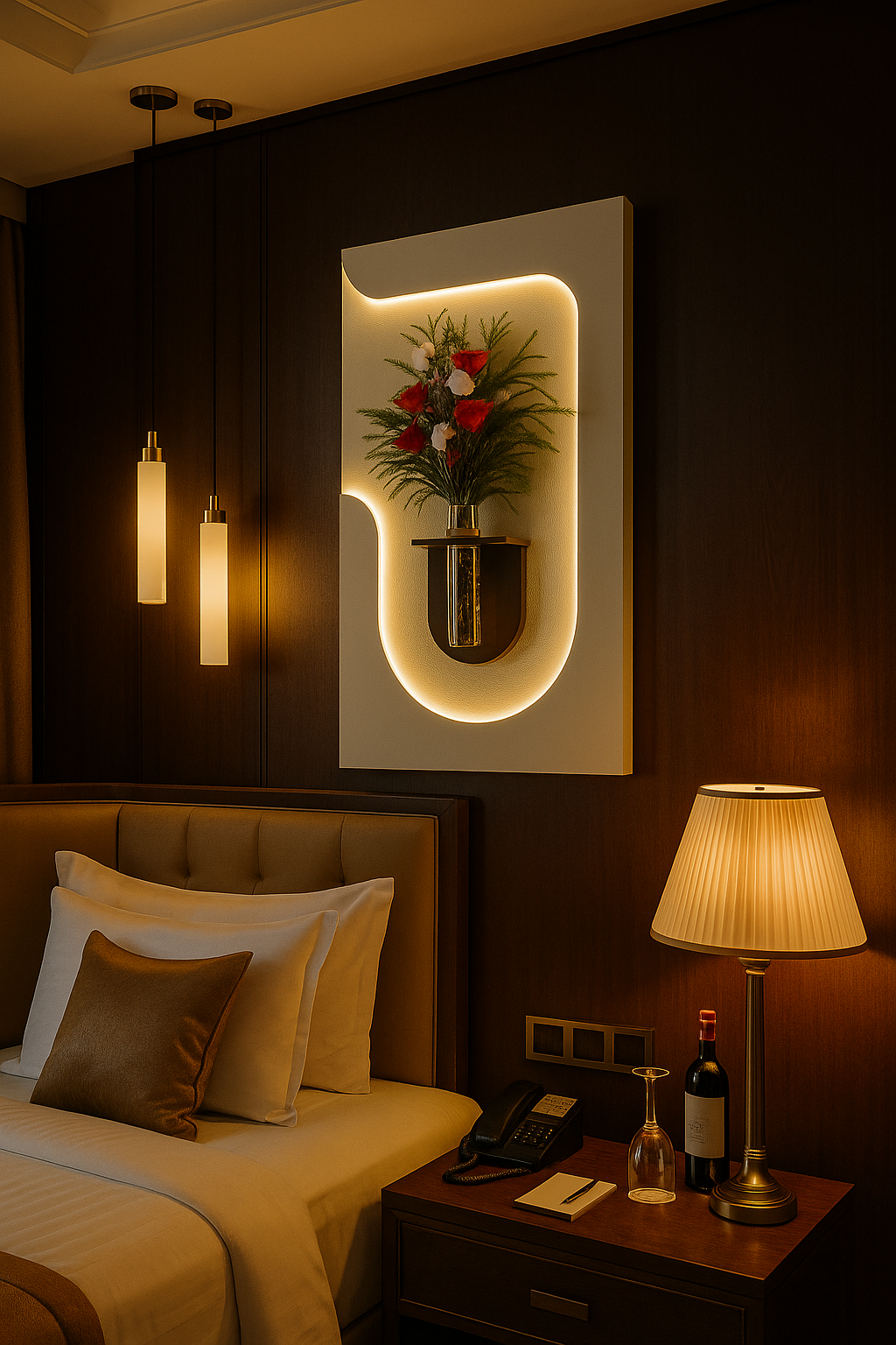 LunaBloom - Radiant Floral Wall Art