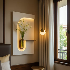 AuraHaven  - Illuminated Floral Wall Art