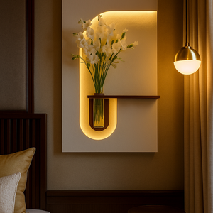 AuraHaven  - Illuminated Floral Wall Art