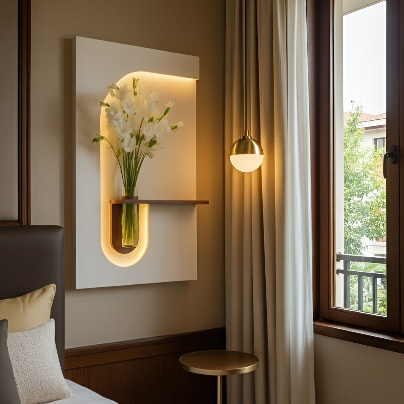 AuraHaven™  - Illuminated Floral Wall Art