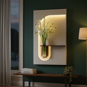 AuraHaven™  - Illuminated Floral Wall Art
