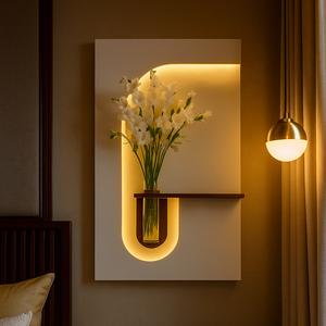 AuraHaven™  - Illuminated Floral Wall Art