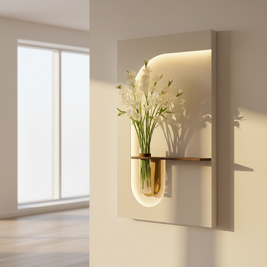 AuraHaven™  - Illuminated Floral Wall Art